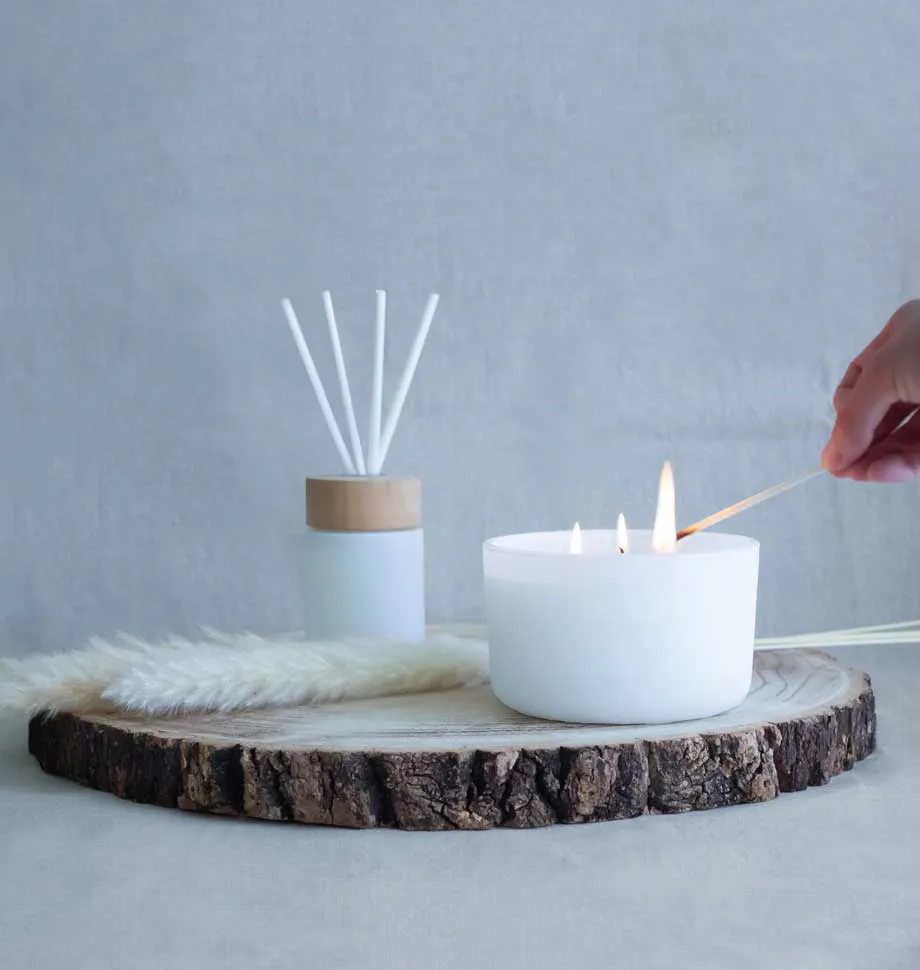 Garden 3 Wick Candle With Gift Box