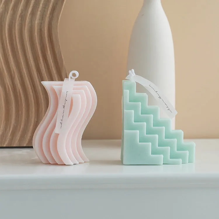 Geometric Scented Candle | L