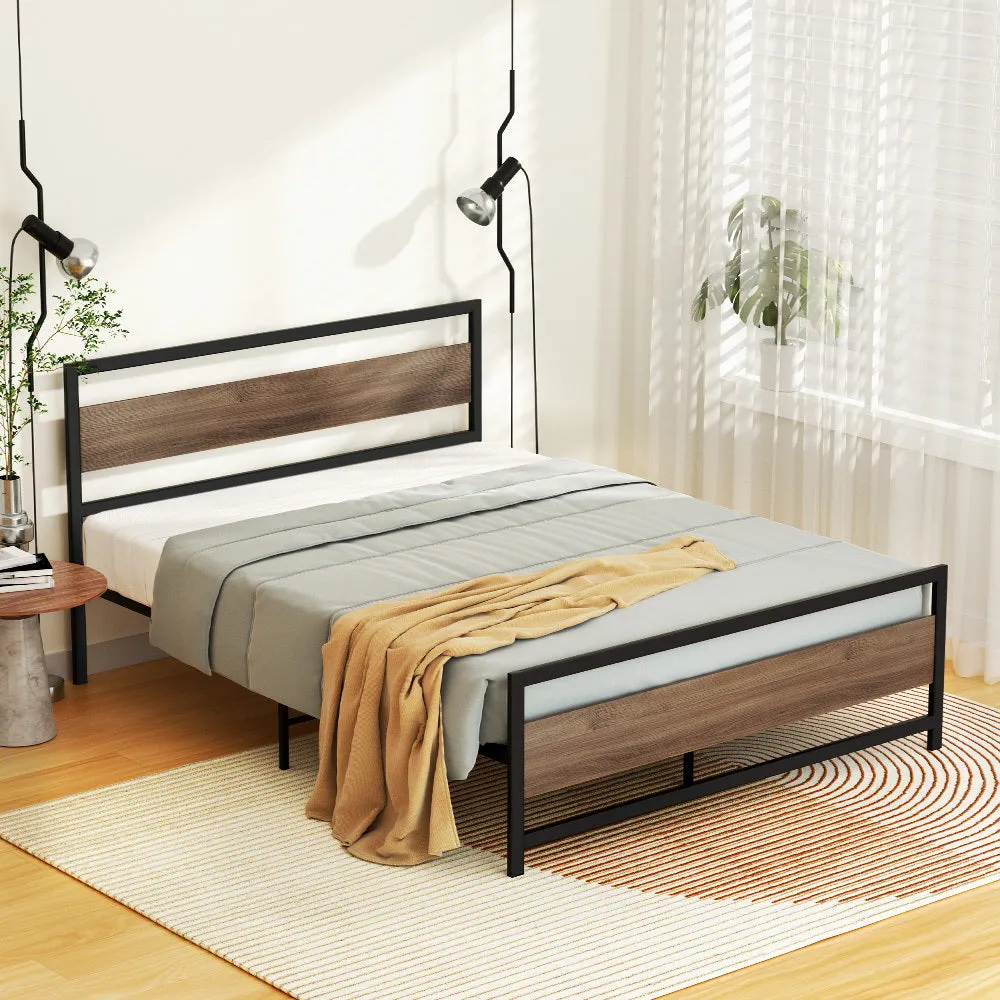 Heavy Duty Double Bed Frame Metal Base - Artiss DREW