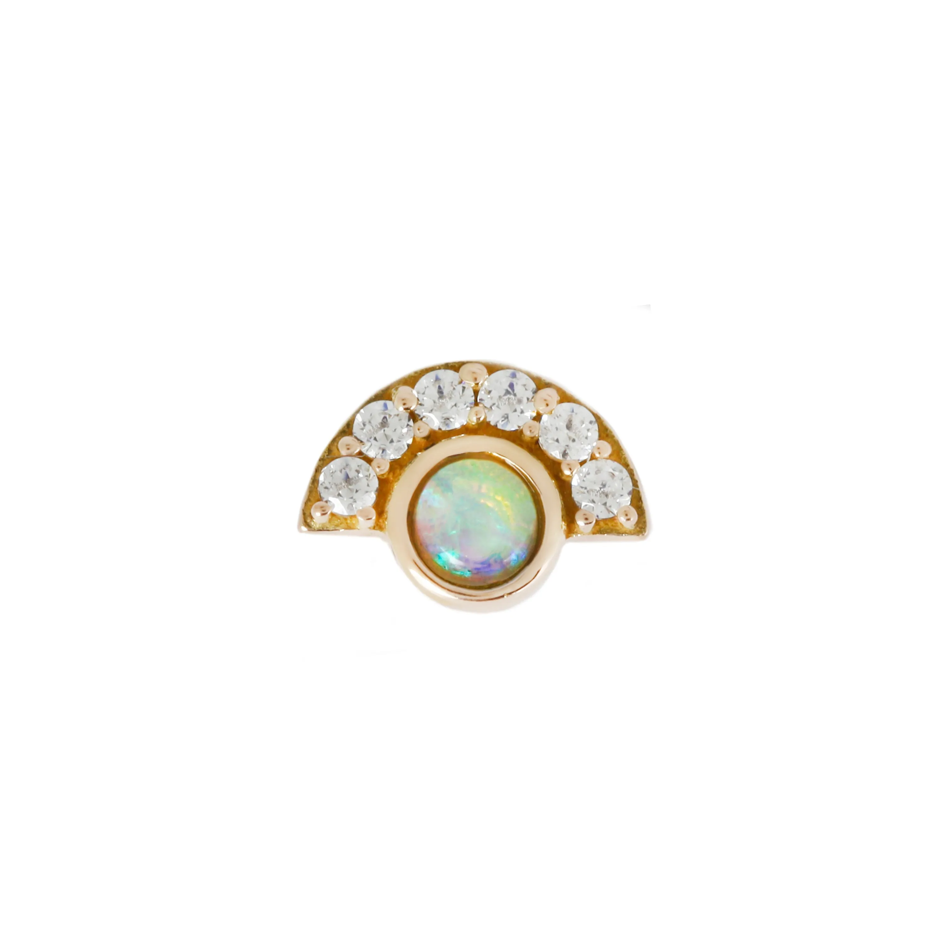 Kahlo Opal   CZ - Threadless End
