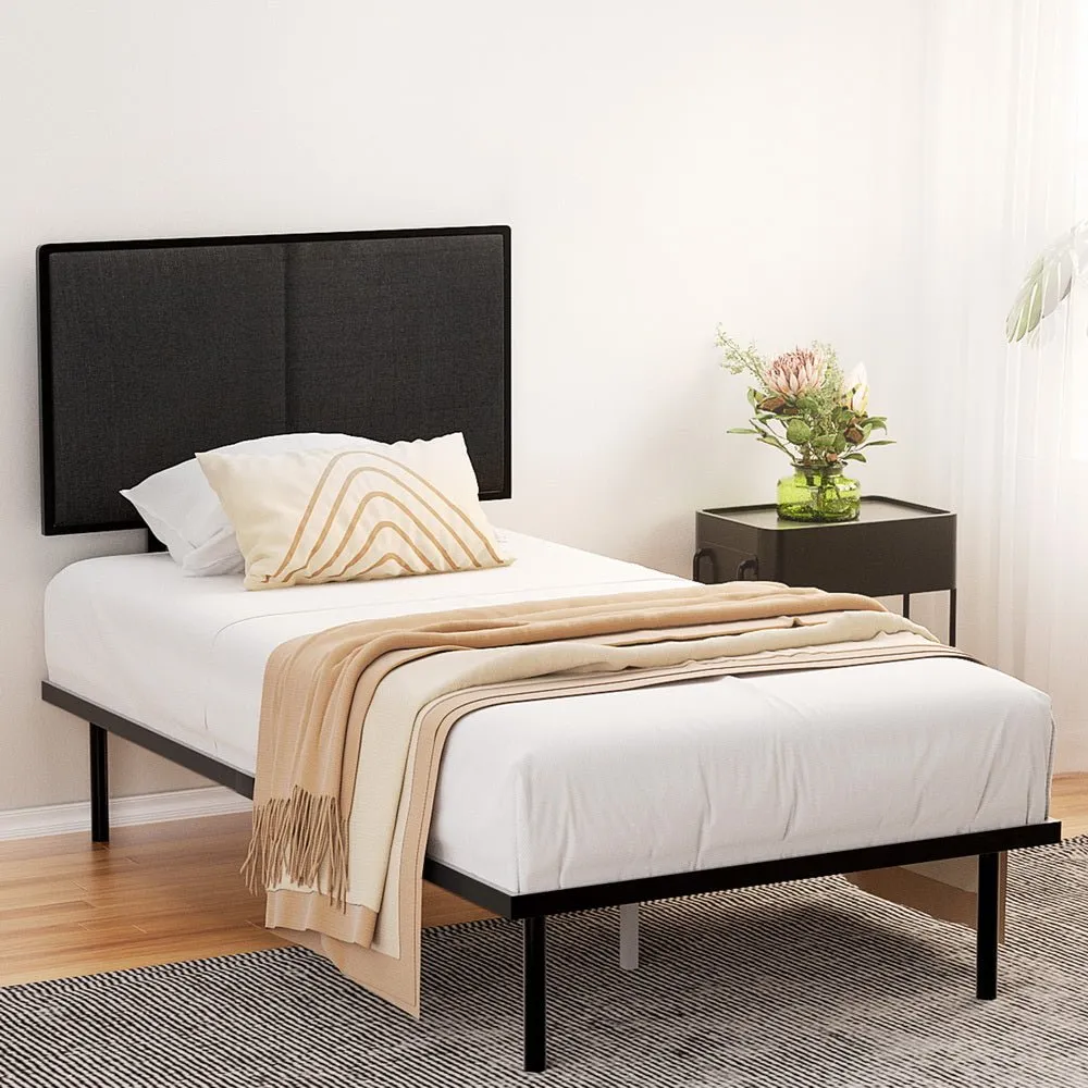 Kembla Metal King Single Bed Frame Black