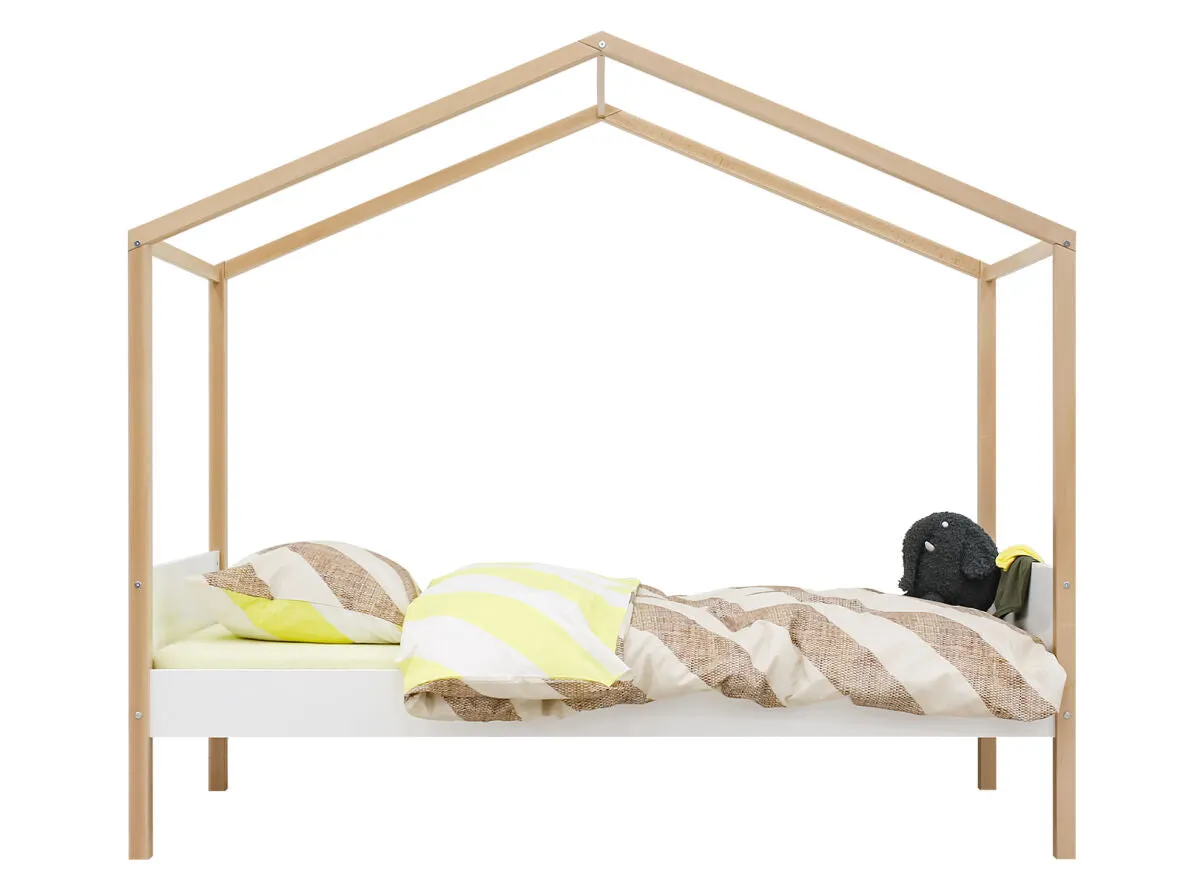 Liam Single Bed Natural/White