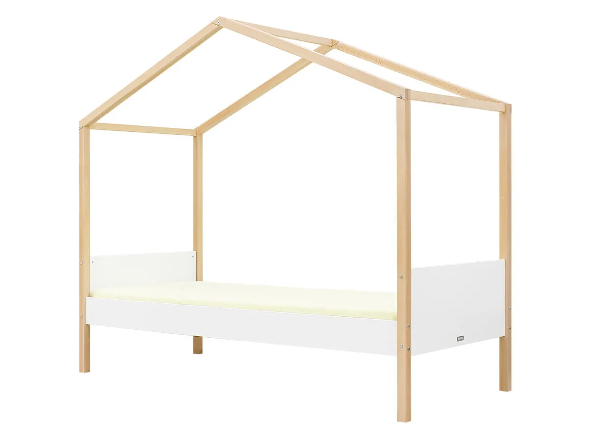 Liam Single Bed Natural/White