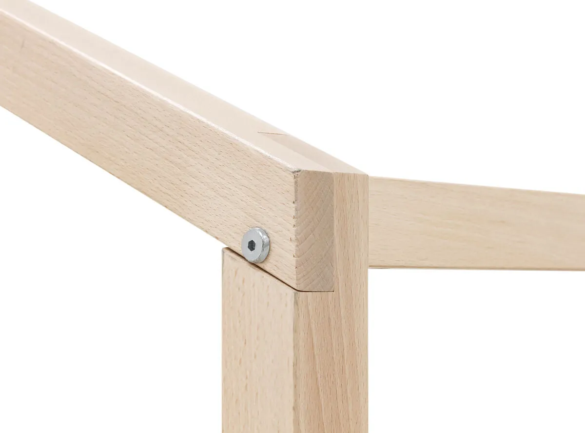 Liam Single Bed Natural/White