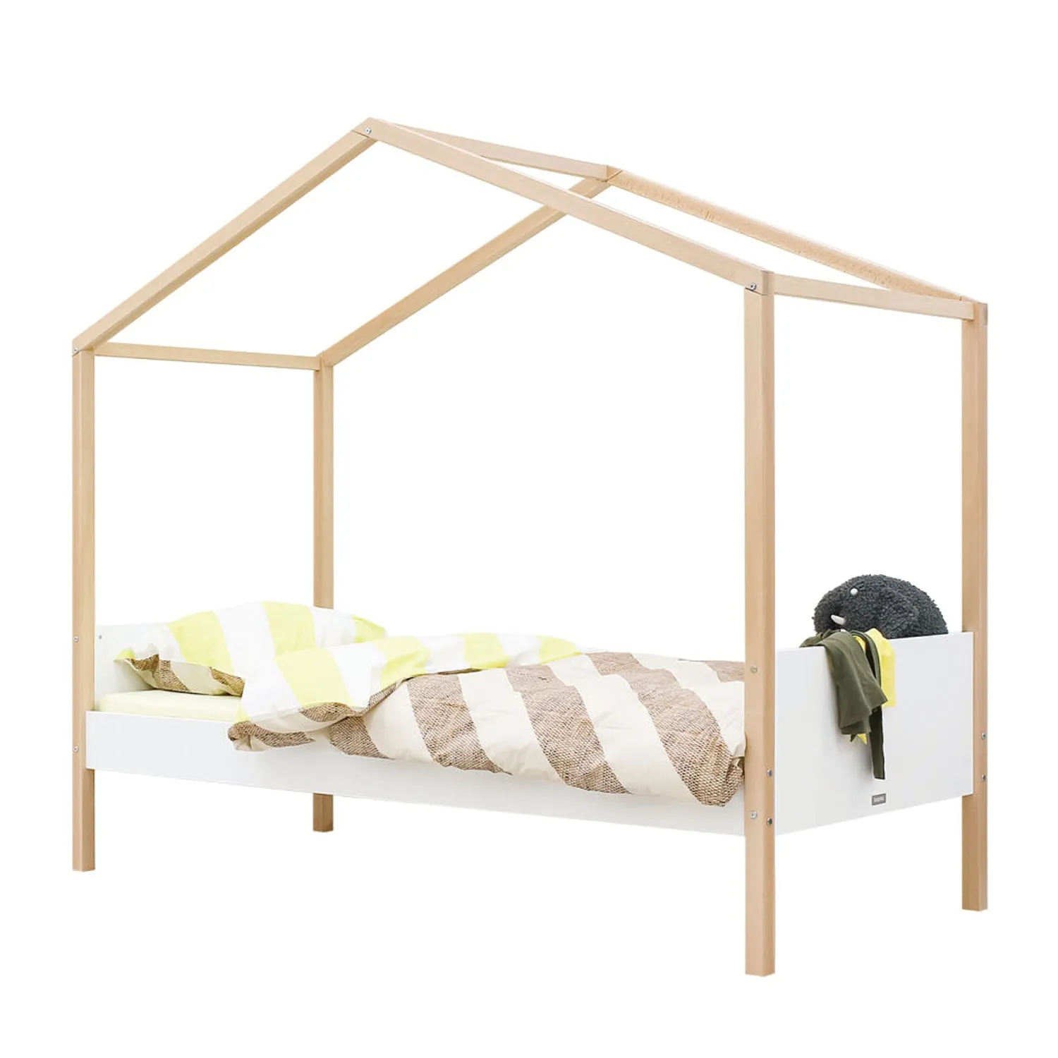 Liam Single Bed Natural/White