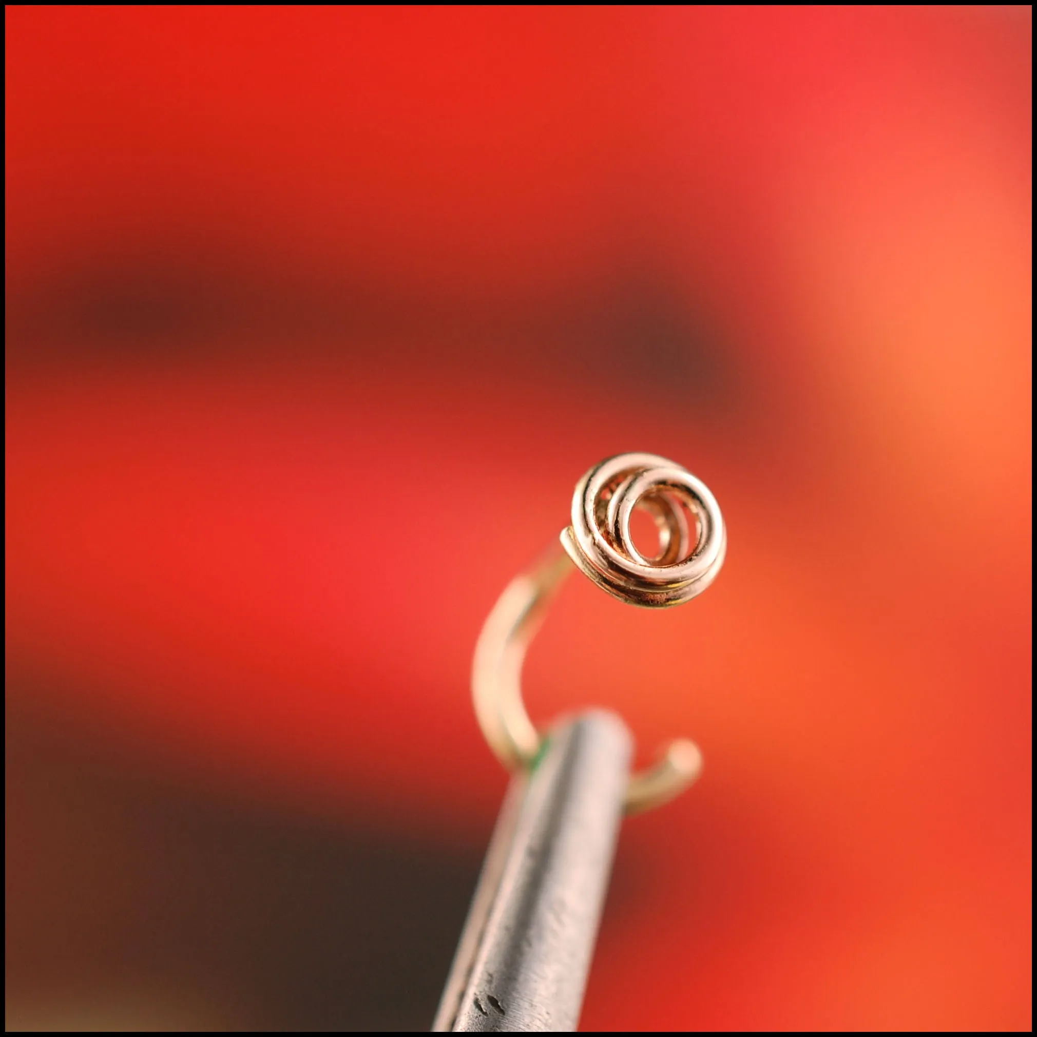 Little Rose Gold Tangle Nose Stud