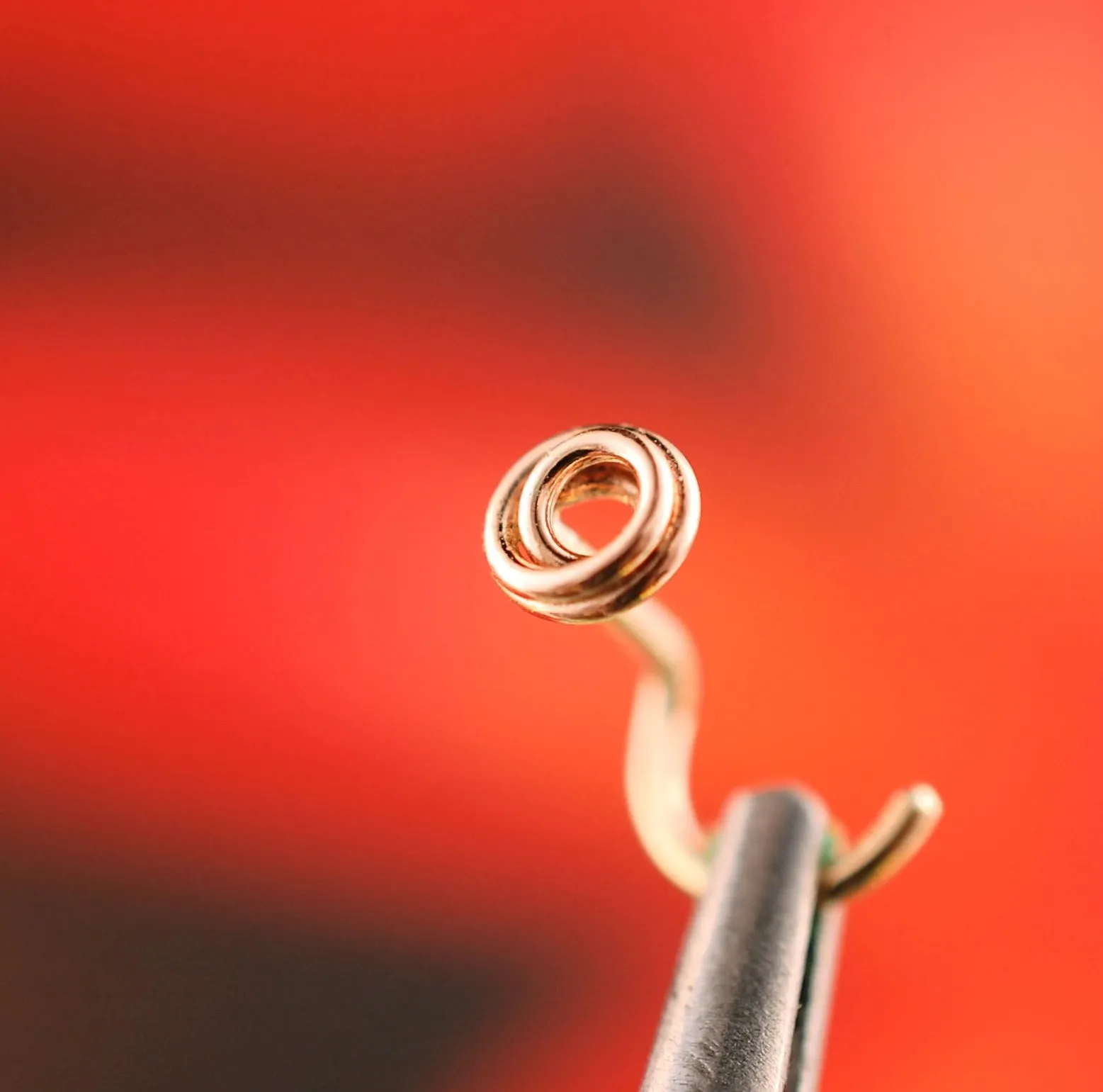 Little Rose Gold Tangle Nose Stud