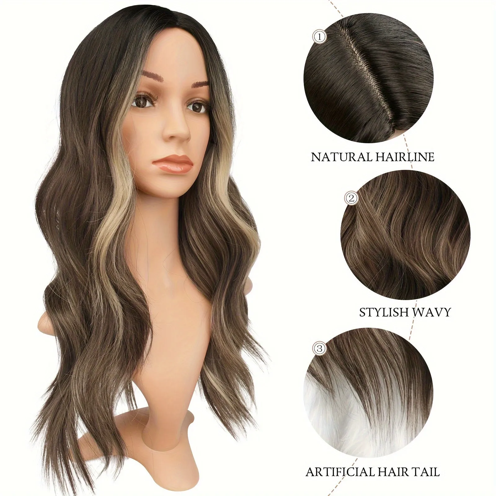 Long Wavy Wine Red Synthetic Wig for Women – Daily Wear & Party-Ready