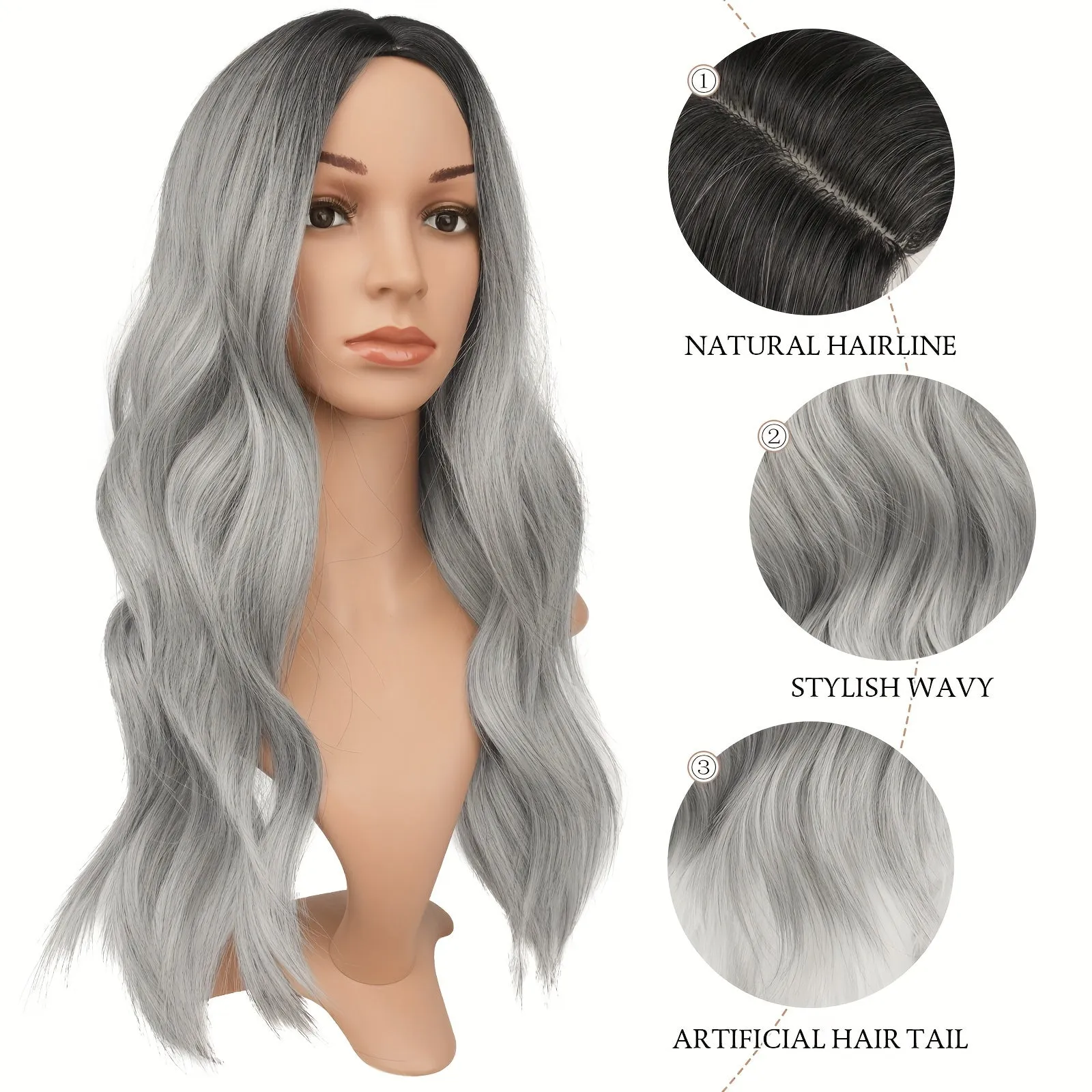 Long Wavy Wine Red Synthetic Wig for Women – Daily Wear & Party-Ready