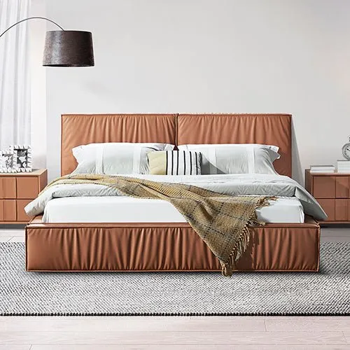 Louis Queen Bed Frame in Premium Leatherette