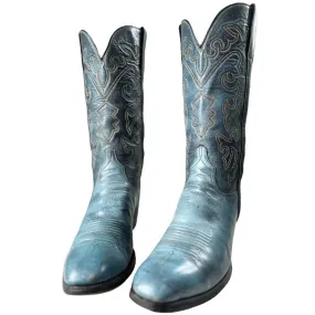LUCCHESE Vintage San Antonio Blue Cowboy Boots