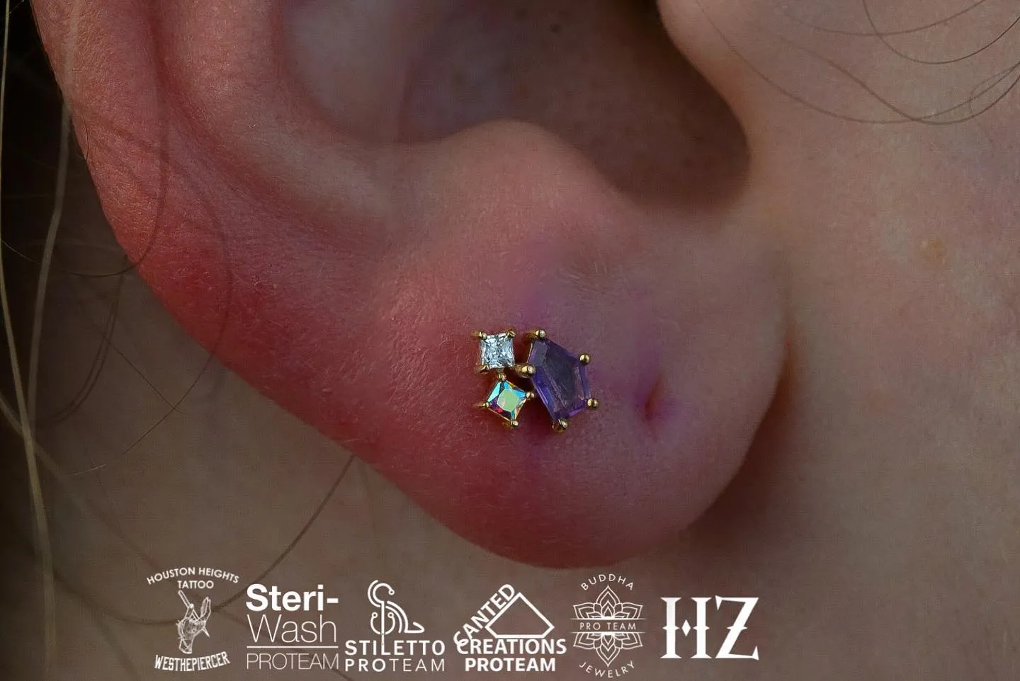 Lyra - Amethyst   Mercury Mist Topaz   CZ