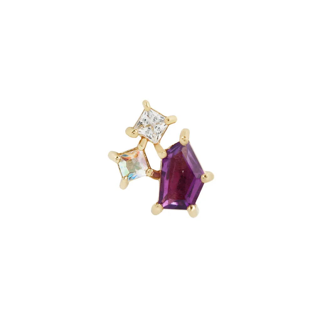 Lyra - Amethyst   Mercury Mist Topaz   CZ