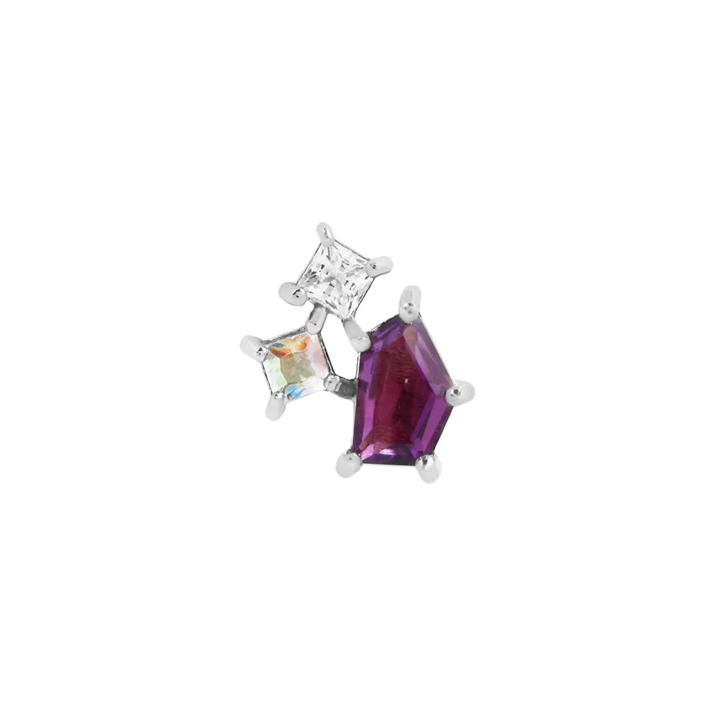Lyra - Amethyst   Mercury Mist Topaz   CZ