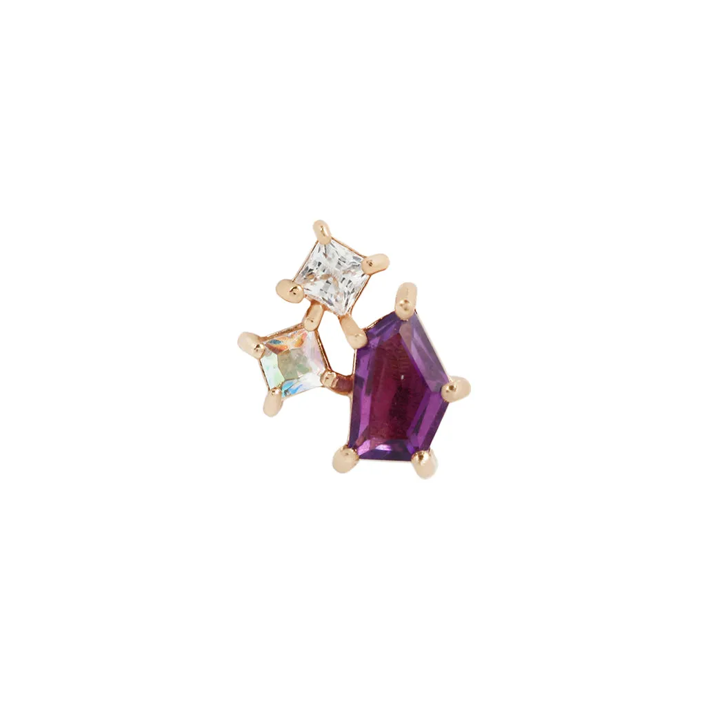 Lyra - Amethyst   Mercury Mist Topaz   CZ