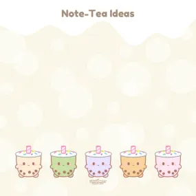 Milk Tea Sticky Post It Notes