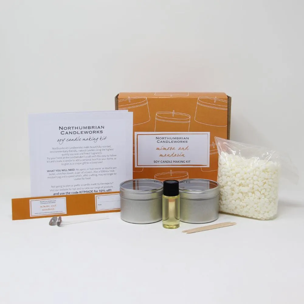 Mimosa & Mandarin Candle Making Kit