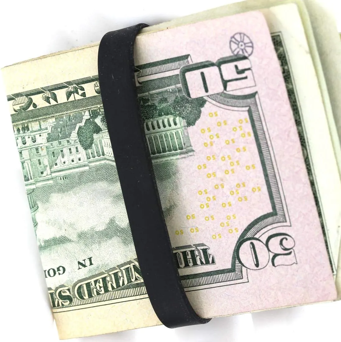 Money Bands, 6 Elastic Rubber Bands to Secure Your Money, Credit Cards 15mm Wide