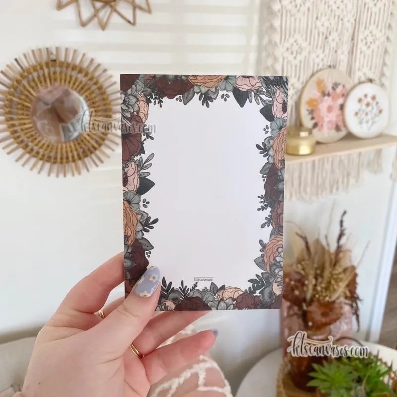 Moody Floral Post-It Notes