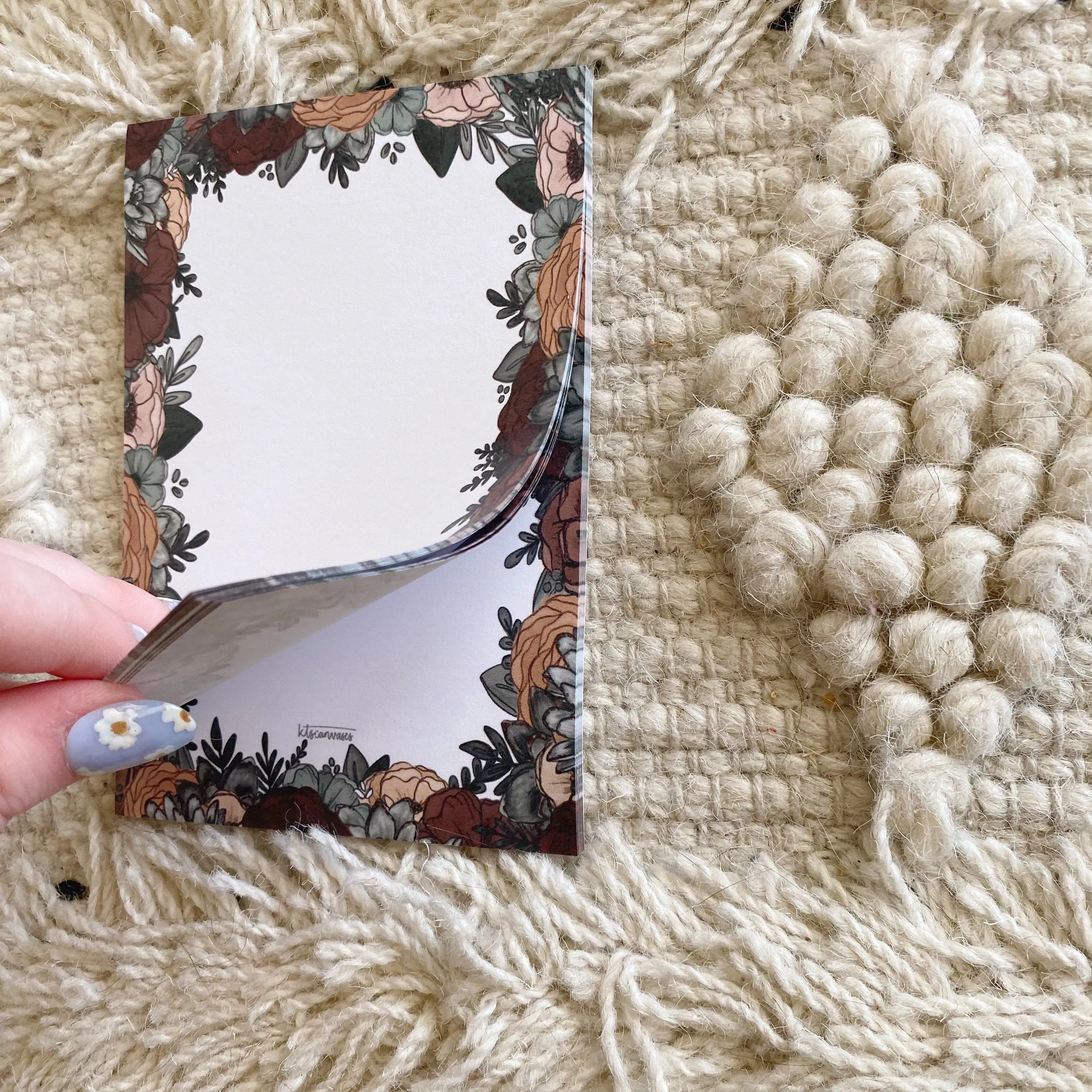 Moody Floral Post-It Notes