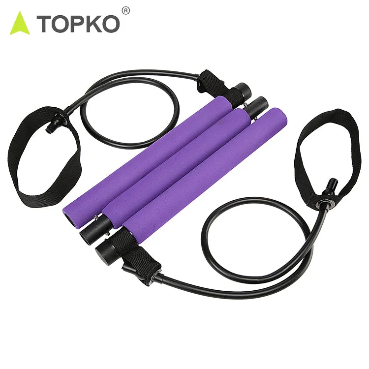 Multifunctional adjustable pilates bar yoga bar exercise stretching