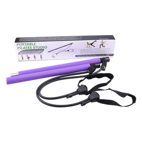 Multifunctional adjustable pilates bar yoga bar exercise stretching