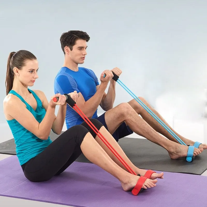 Multifunctional Pedal Resistance Elastic Sit-up Bands - Pedal Exerciser Sit-up Pull Rope
