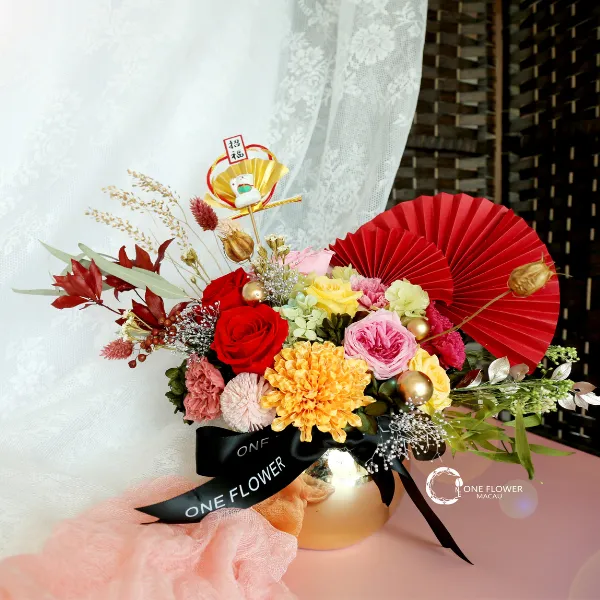 New Year Preserved Flower Premium Table Arrangement Workshop 4-Hours