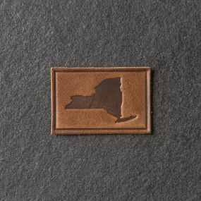 New York Leather Patches with optional Velcro added