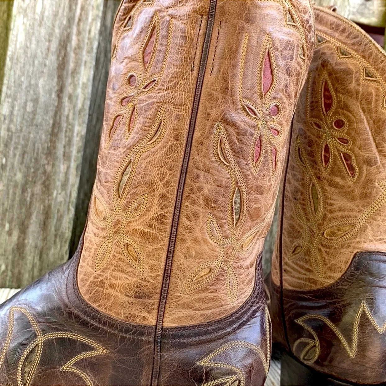 OLD GRINGO Vintage Dragonfly Floral Short Cowgirl Cowboy Western Boots