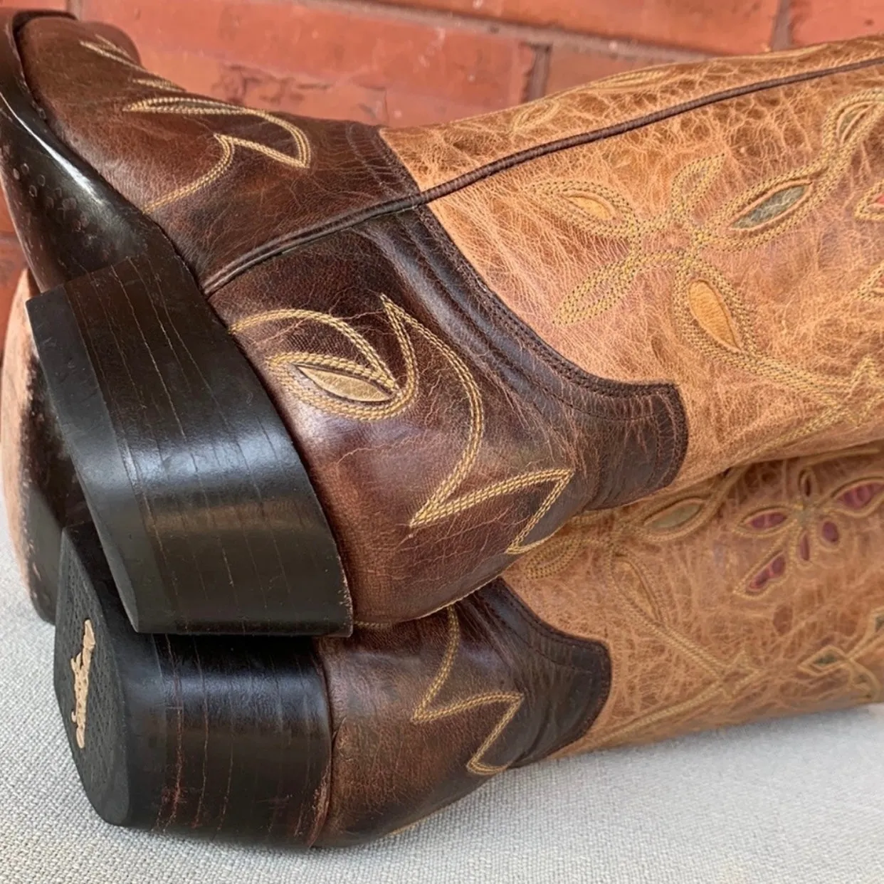 OLD GRINGO Vintage Dragonfly Floral Short Cowgirl Cowboy Western Boots