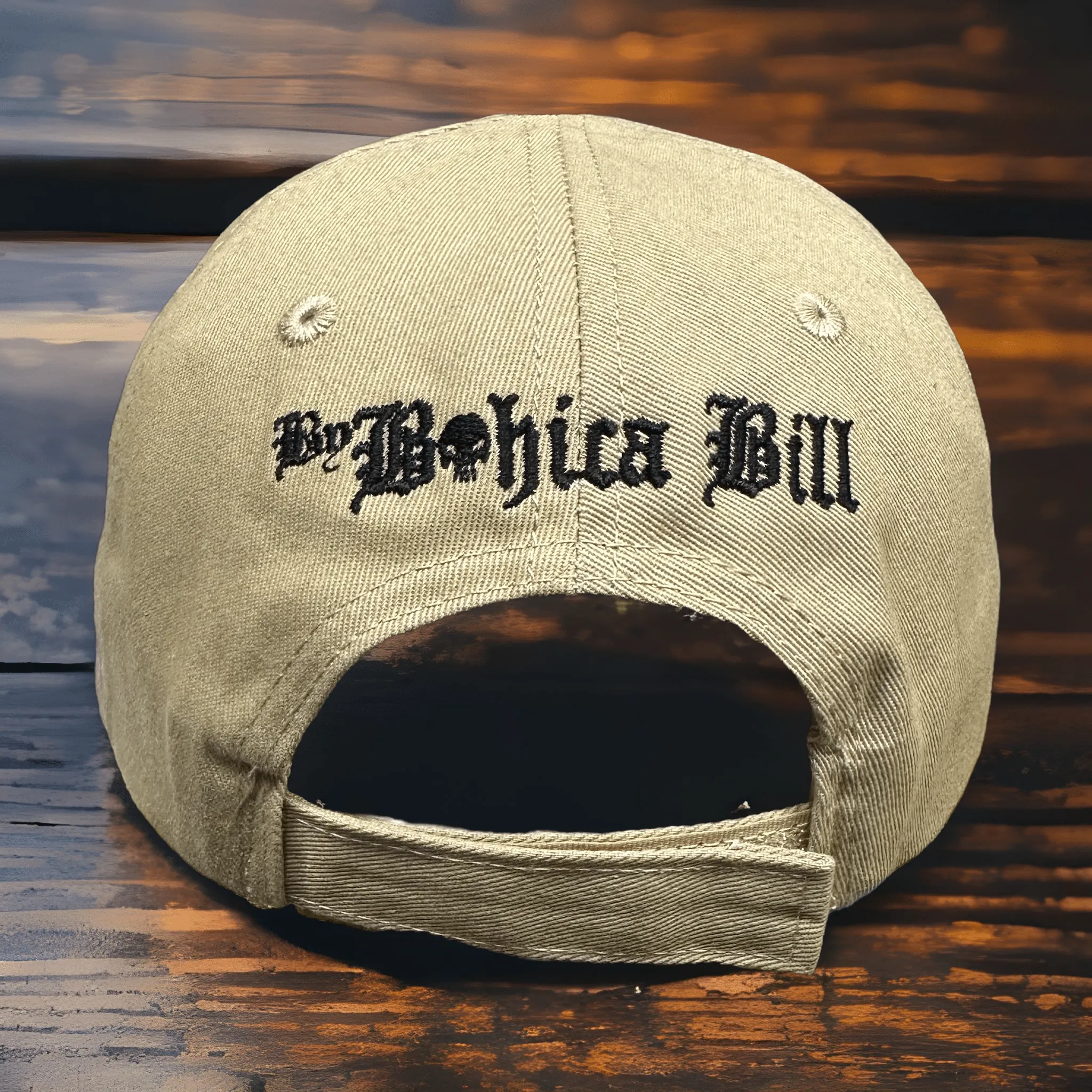 Patriotic Velcro Patch Tan Dilligaf Hat
