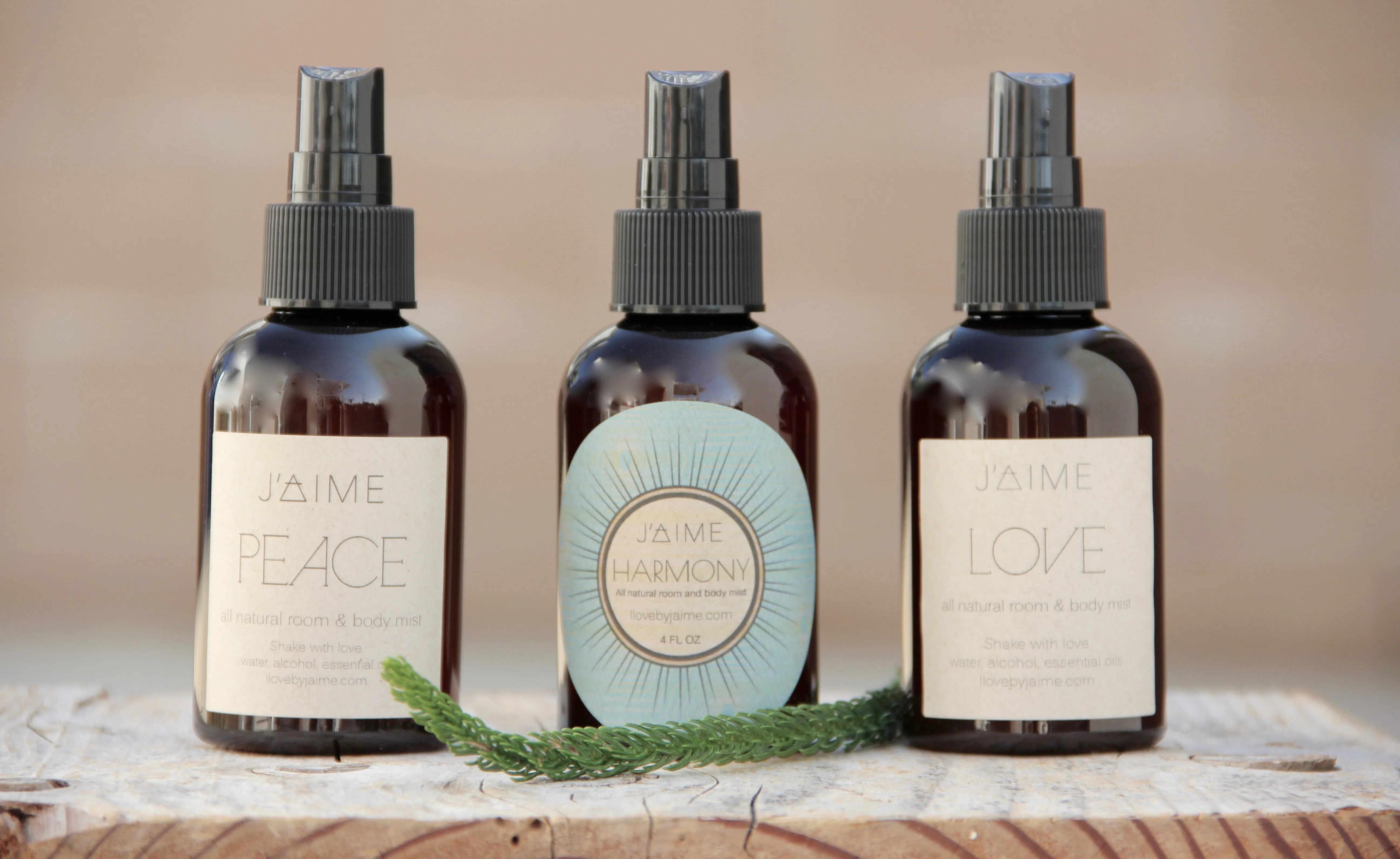 PEACE, LOVE & HARMONY Room & Body Mist Set