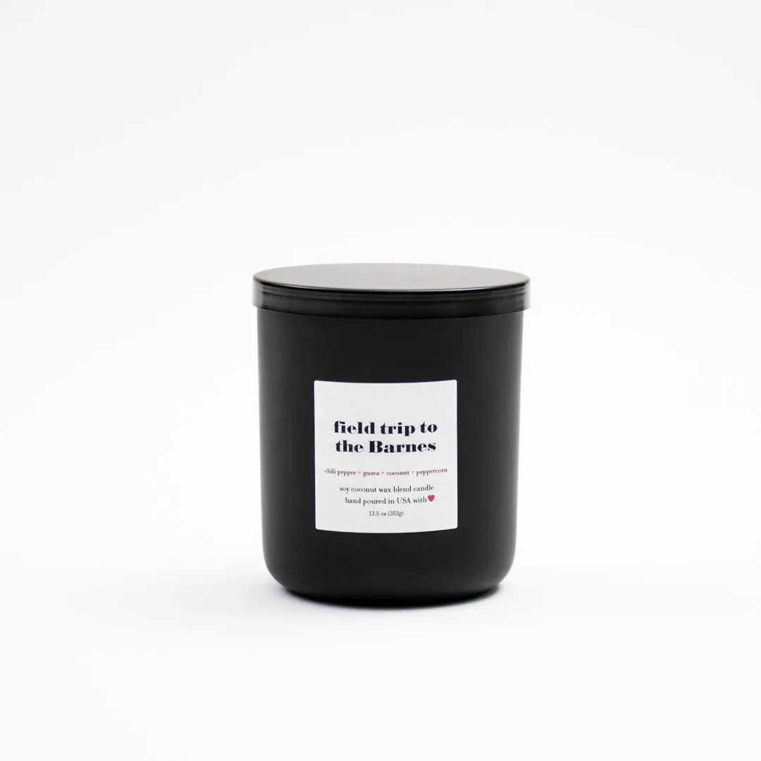 "Field Trip to the Barnes" scented candle
