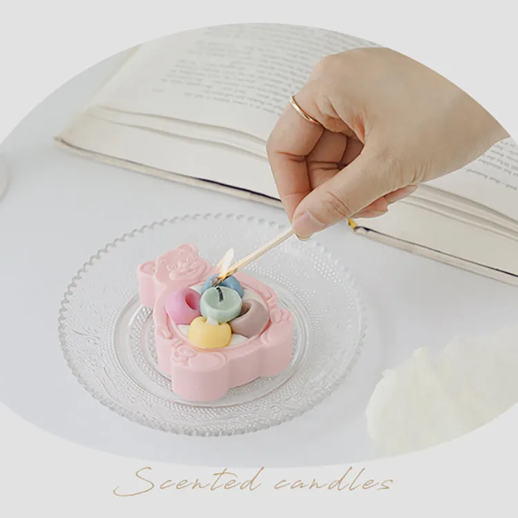 Scented Candle | Pink Teddy Bear