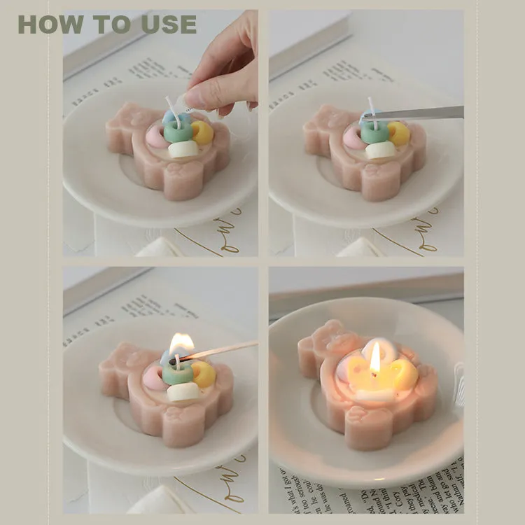 Scented Candle | Pink Teddy Bear