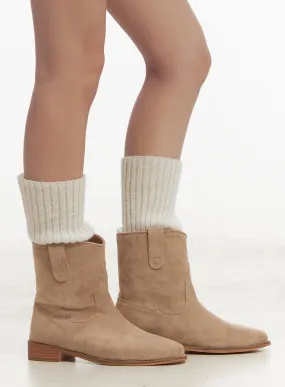 Suede Western Ankle Boots CF520