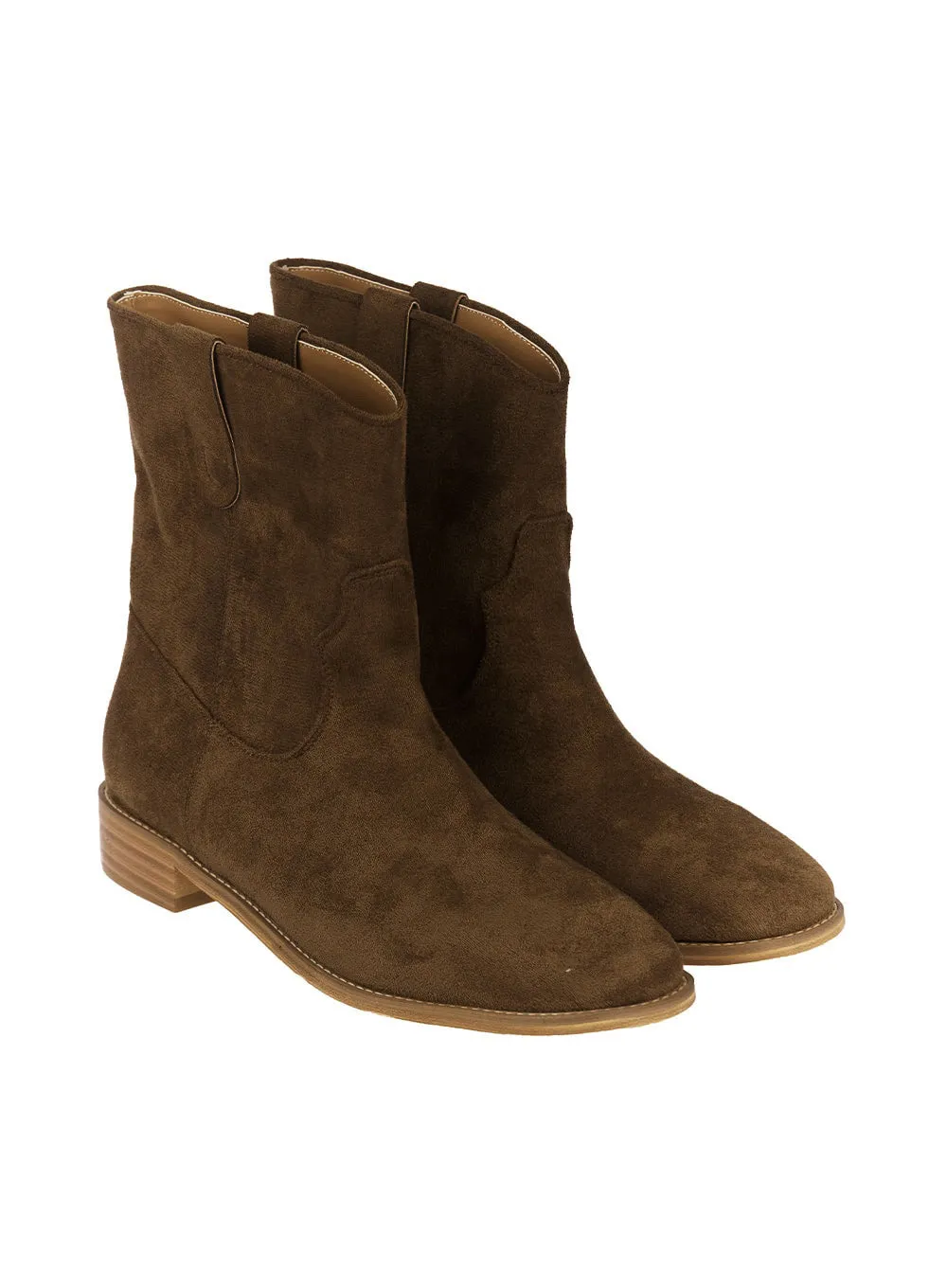 Suede Western Ankle Boots CF520