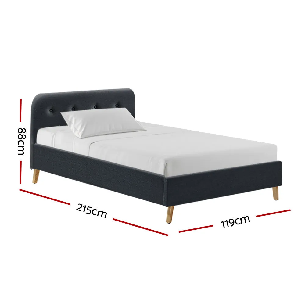 Tarcoola King Single Bed Frame Charcoal