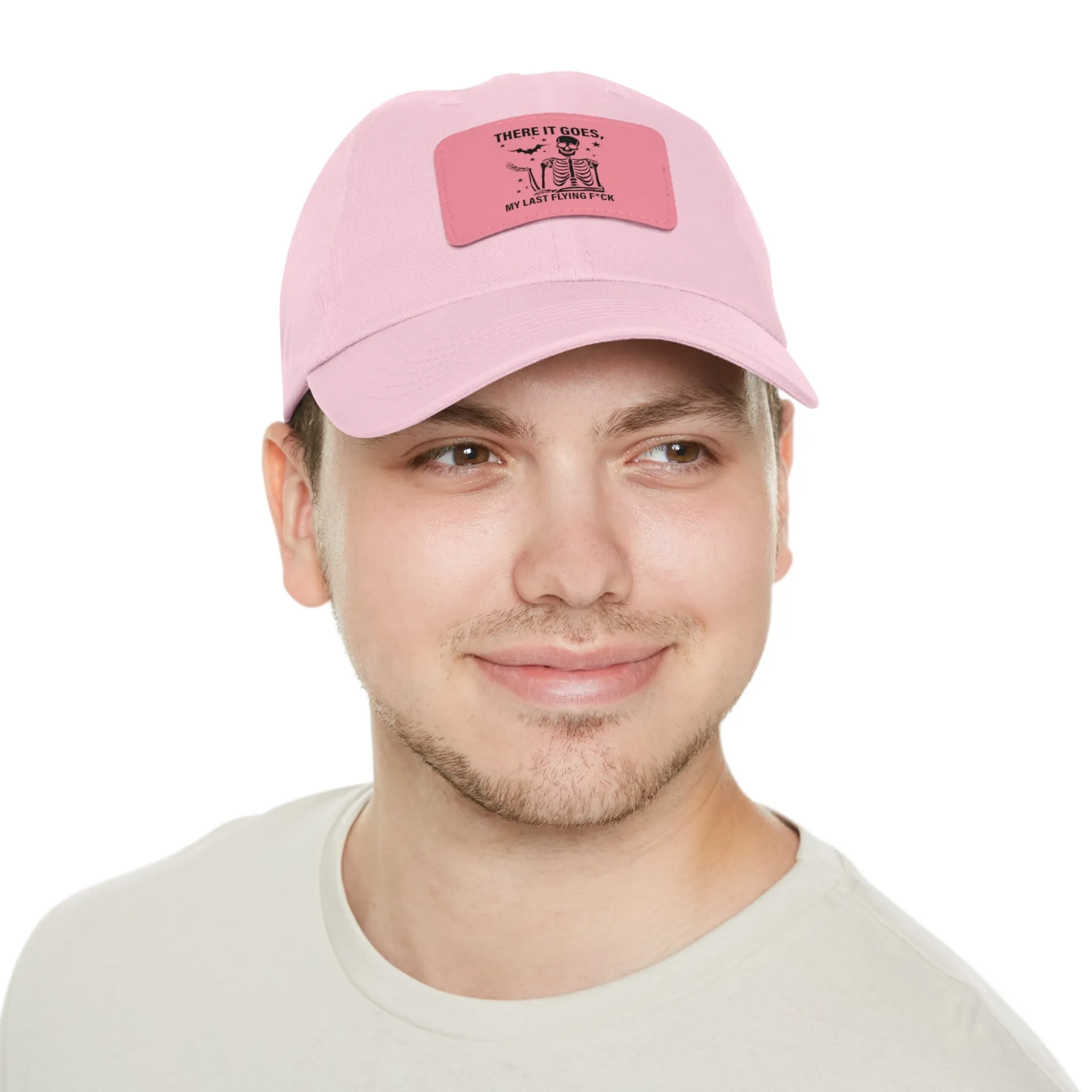 There It Goes My Last Flying Fuck | Dad Hat with Rectangular Leather Patch | Unisex Hat