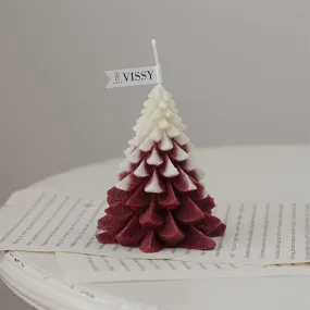 Tree Scented Candle | Red 3D Christmas Tree