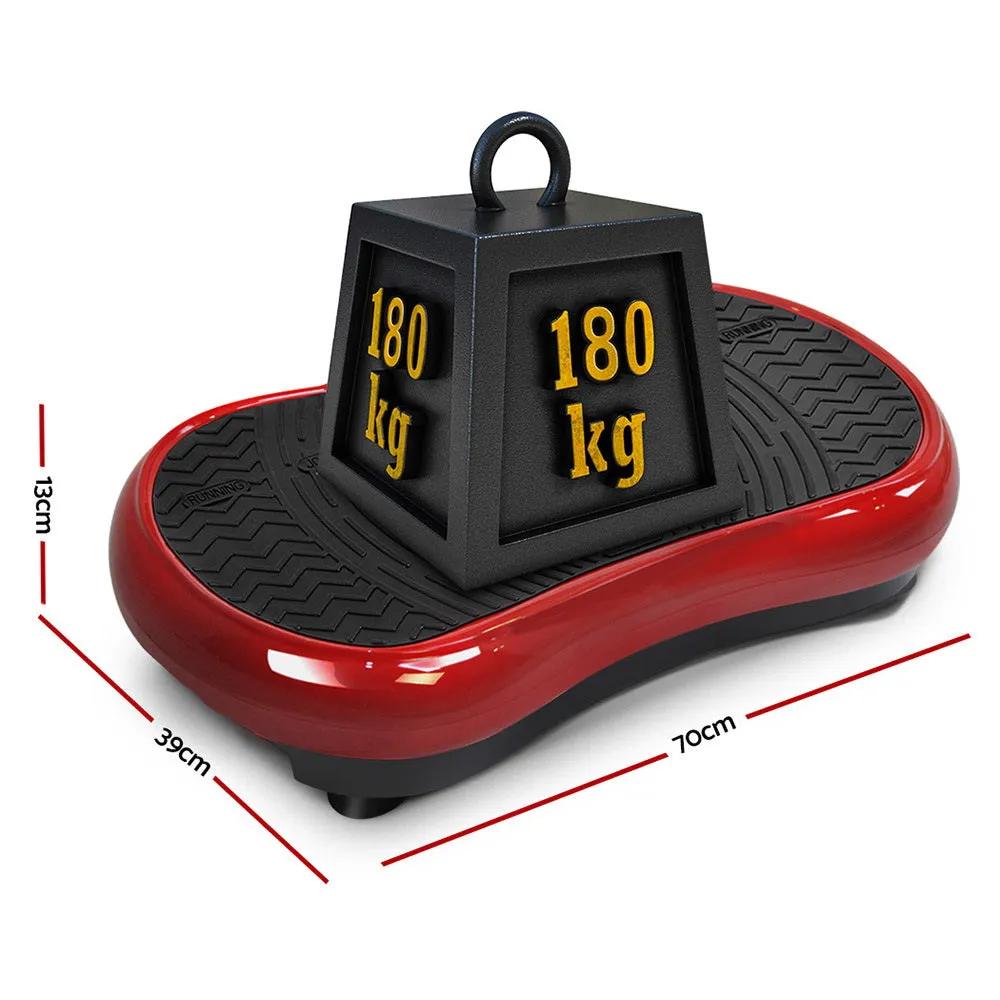 Vibrating Exercise Platform Fat Burning Powerfit Slim Body Shaper Machine Maroon