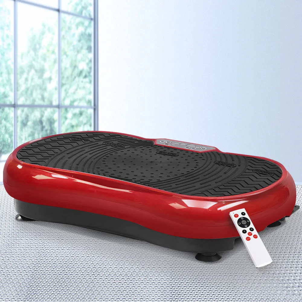 Vibrating Exercise Platform Fat Burning Powerfit Slim Body Shaper Machine Maroon