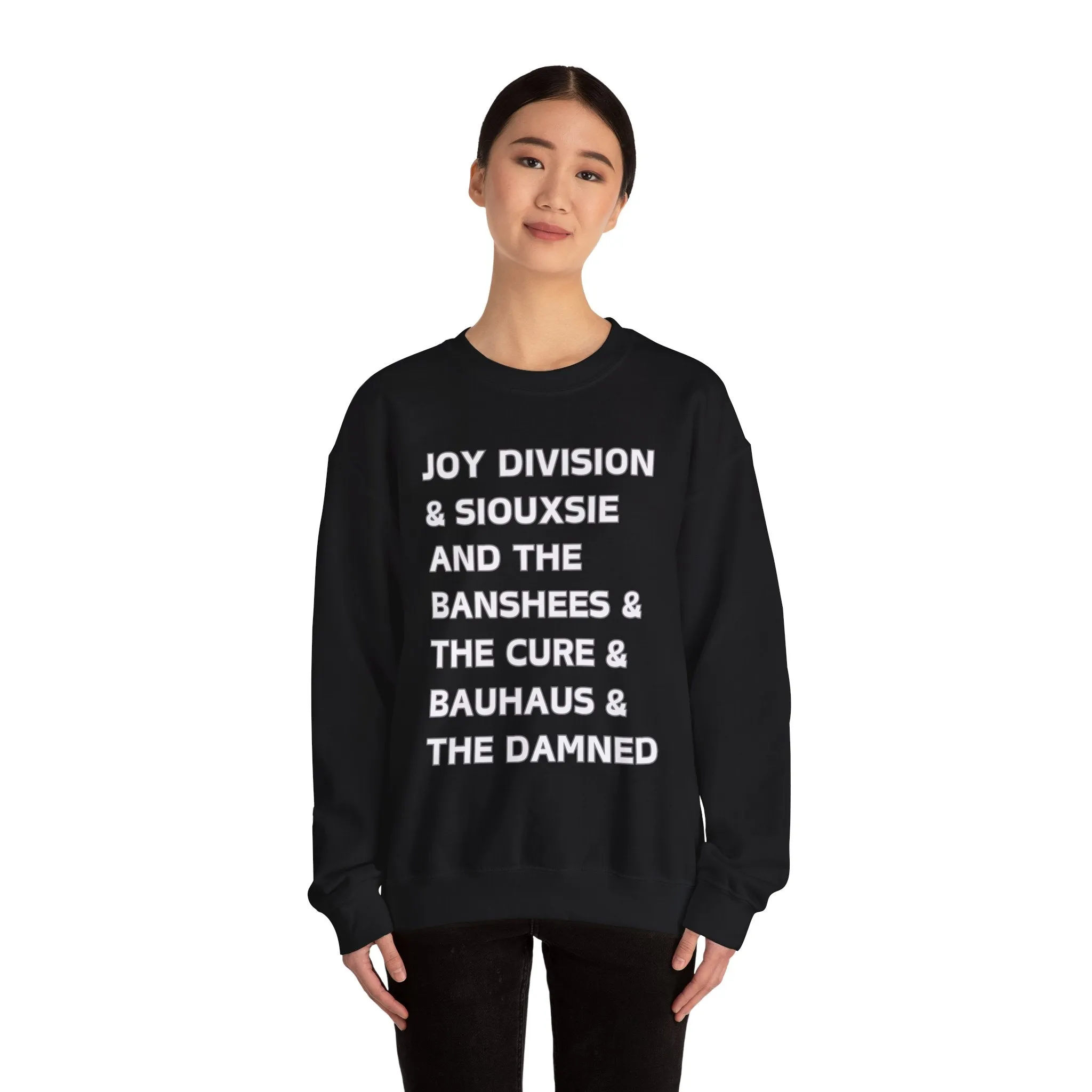 Vintage Goth Band Sweatshirt - Joy Division & The Cure Inspired Unisex Crewneck