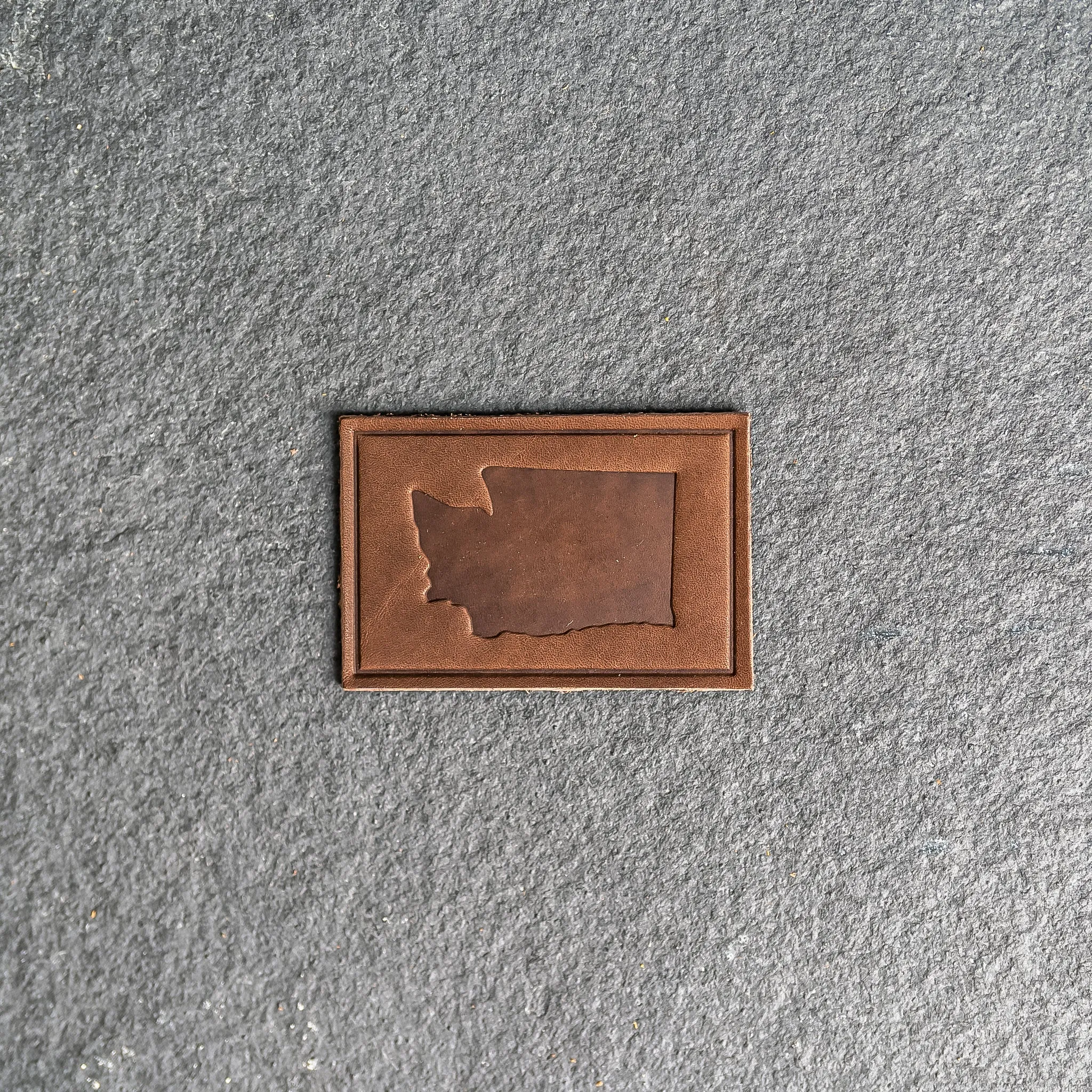 Washington  Leather Patches with optional Velcro added